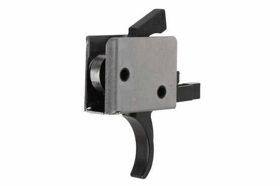 The CMC AR15 AR10 Drop-In Duty Single Stage 4.5lb Curved Trigger fits in Mil-Spec lower receivers and is made from steel